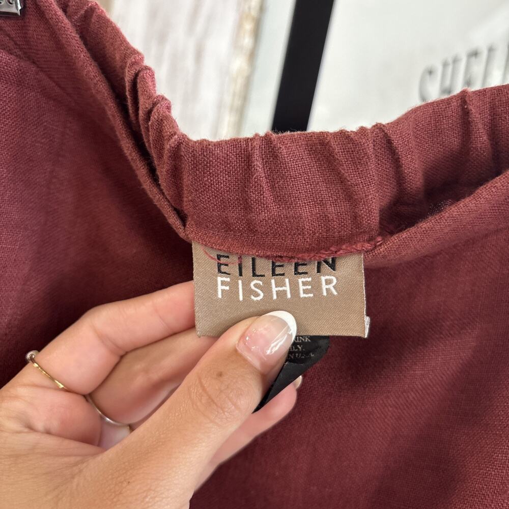 Eileen Fisher Maroon Skirt Size 1 (S/M) - Picture 9 of 10